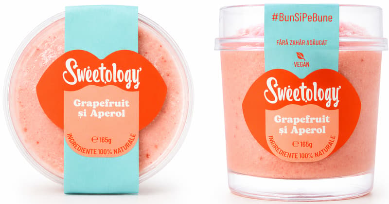 Sweetology Vegan Grapefruit & Aperol Ice Cream