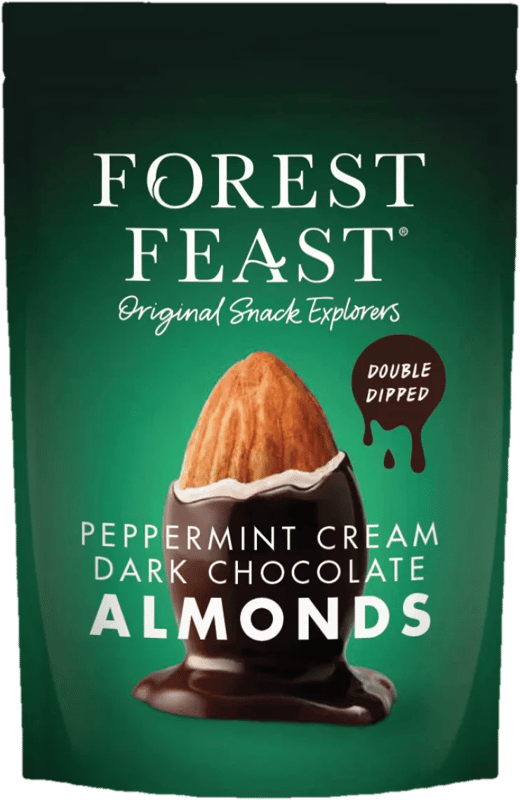 Forest Feast Migdale cu menta in ciocolata neagra, fara gluten
