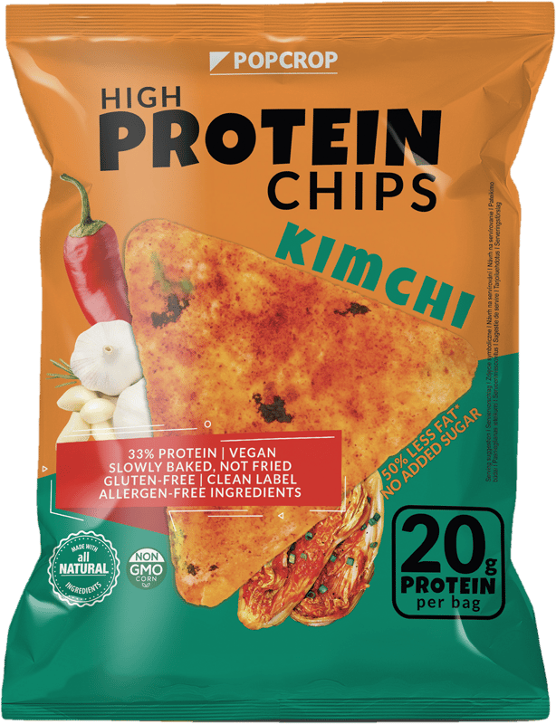 Popcrop Protein and Kimchi Chips