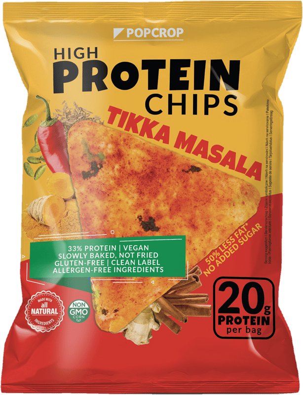 Popcrop Protein Chips with Tikka Masala