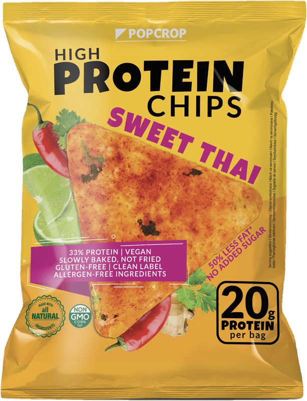 Popcrop Protein Chips, Sweet Thai