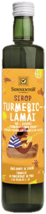Sonnentor ECO Sirop fara zahar cu turmeric si lamaie