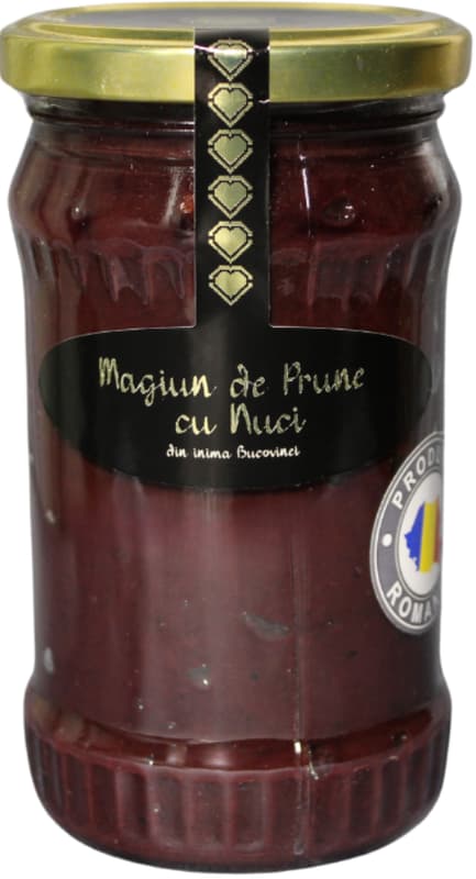 Bacania Bucovinei Magiun de prune fara zahar cu miez de nuca
