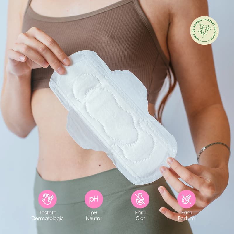 Phin Natural Bamboo Daily Sanitary Pads (Top sheet), 10 pcs