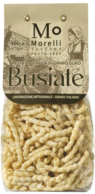 Morelli paste artizanale Busiate, din faina semola din grau dur