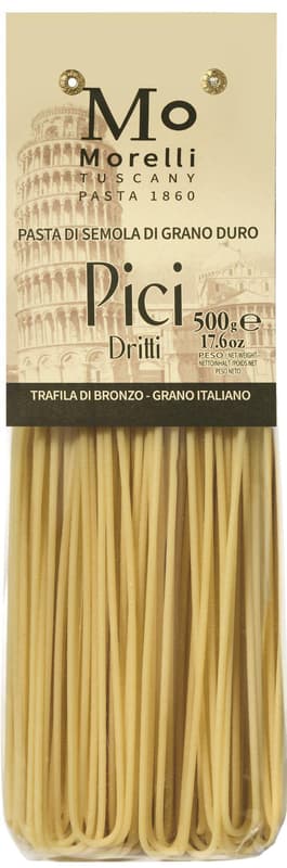 Morelli paste artizanale Pici dritti, cu faina semola din grau dur