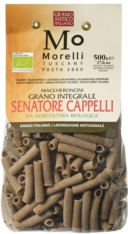 Morelli paste artizanale ECO Maccheroncini, grau integral Senatore Cappelli