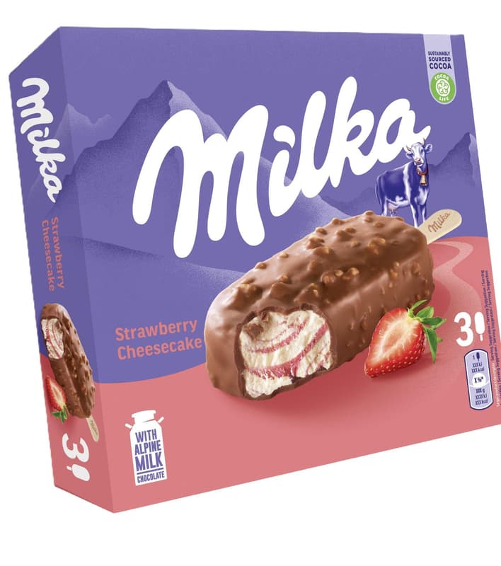 Milka Inghetata cu capsuni