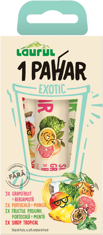 Laurel Pack of 9 Exotic Flavor Syrup Sachets