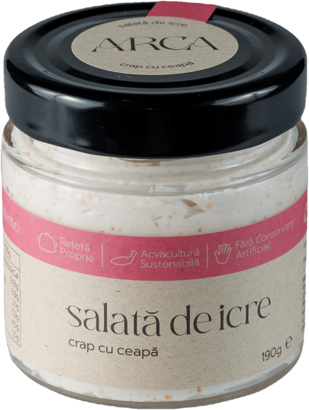 Arca Salata cu icre de crap si ceapa