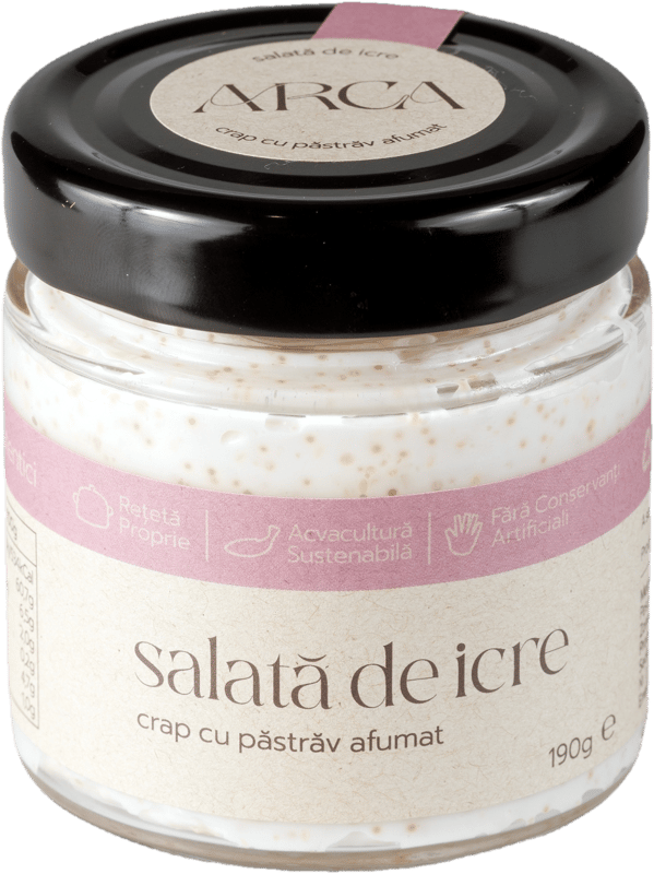Arca Carp Caviar Salad with Smoked Trout