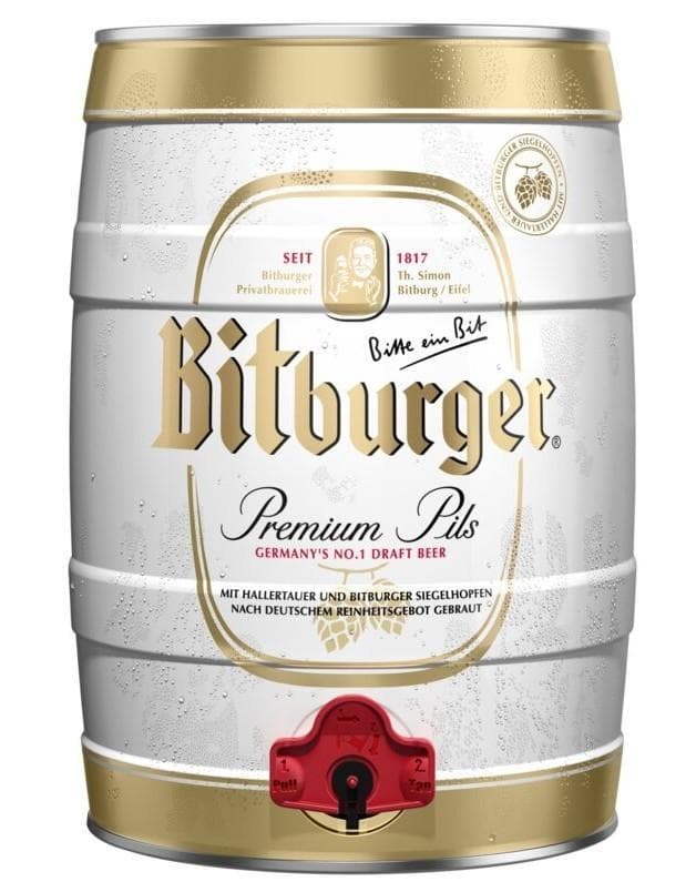 Bitburger Premium Pils Bere blonda KEG