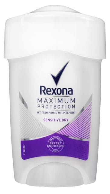 Rexona Sensitive Dry Maximum Protection Deodorant Stick crema