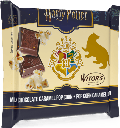 Witor's Harry Potter Baton ciocolat lapte cu popcorn caramelizat