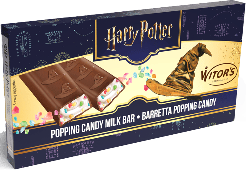 Witor's Harry Potter Baton ciocolata cu crema lapte si bomboane efervescente