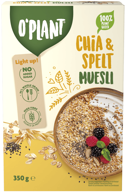 O'Plant muesli with chia and spelt