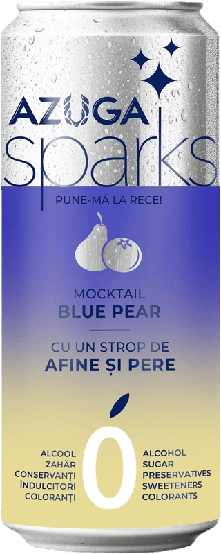 Azuga Sparks Mocktail Blue Pear