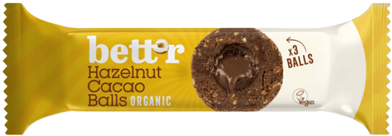 Bettr Balls with hazelnut and cocoa filling eco 45g