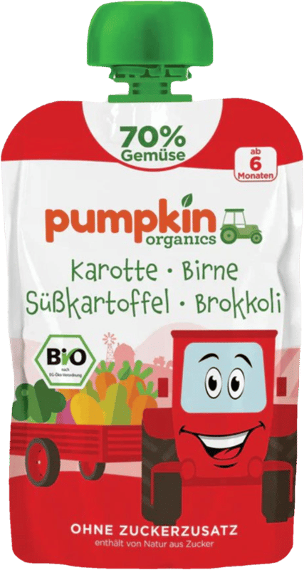 Pumpkin Organics ECO Piure de morcov, pere, cartof dulce si brocoli