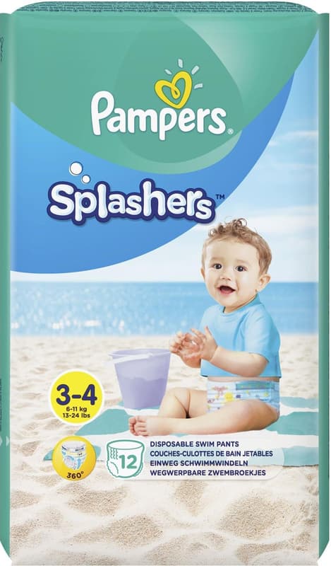 Pampers Splashers Scutece chilotel pentru apa, marimea 3-4, 6-11 kg