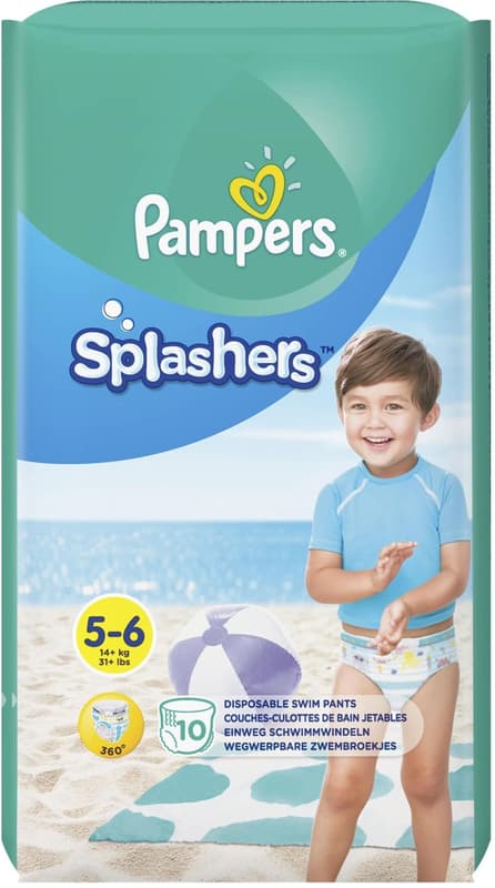 Pampers Splashers Scutece chilotel pentru apa, marimea 5-6, 15kg+