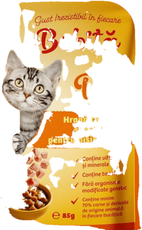Wet food pouch, bobita, adult cat, chicken, 85gr