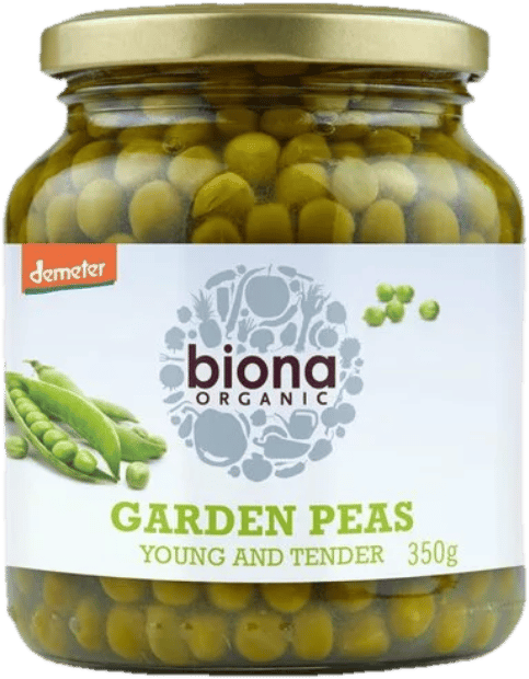 Biona ECO peas in a jar organic