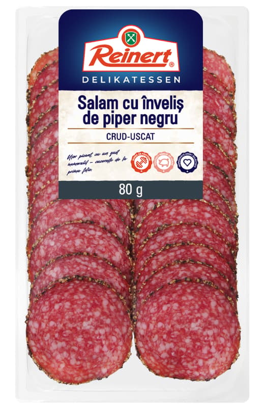 Reinert Salami with black pepper coating