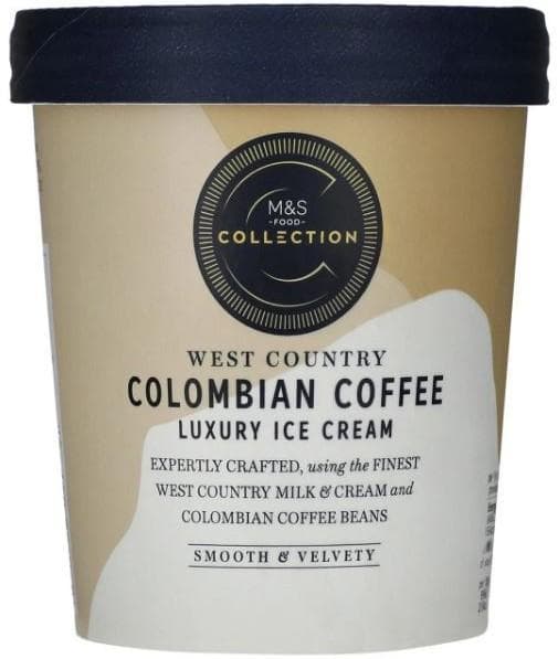 Marks & Spencer Food Collection West Country Colombian Coffee Luxury Ice Cream