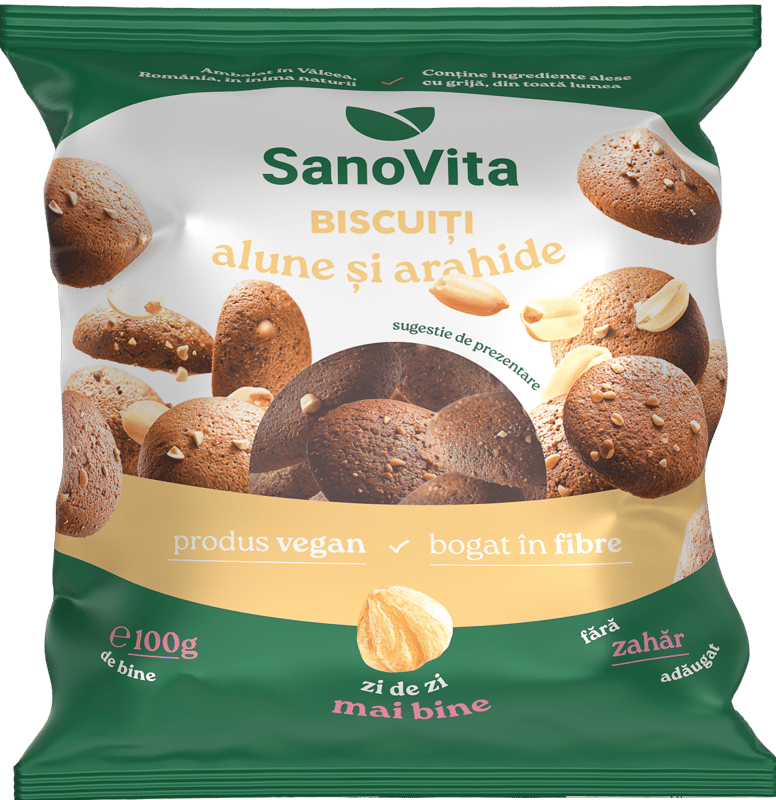 Sanovita Hazelnut and peanut biscuits