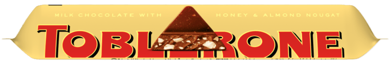 Toblerone milk chocolate, with honey and almond nougat