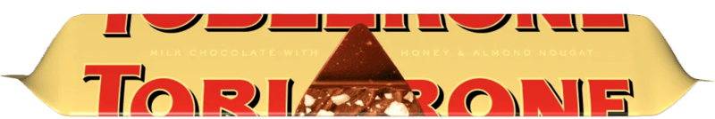 Toblerone milk chocolate, with honey and almond nougat
