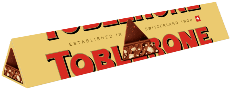 Toblerone milk chocolate, with honey and almond nougat