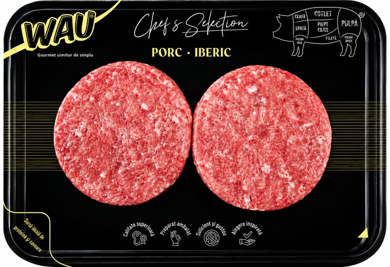 WAU – Iberian Pork Burgers, 2 × 130 g
