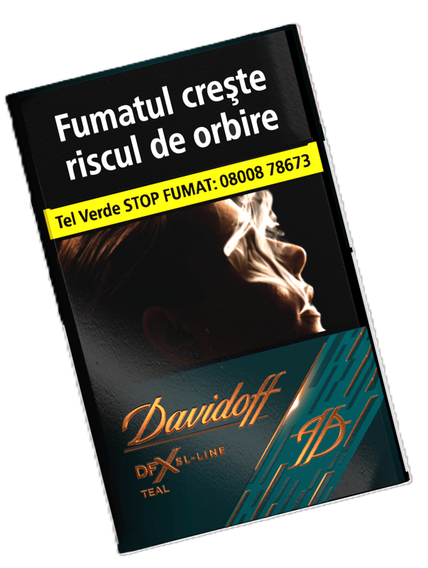 Davidoff DFX TEAL SLIM LINE Cigarettes