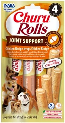 Churu Dog Rolls Joint Support Recompense cu pui pentru caini