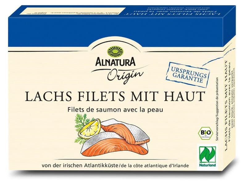 Alnatura Frozen Salmon Fillet with Skin