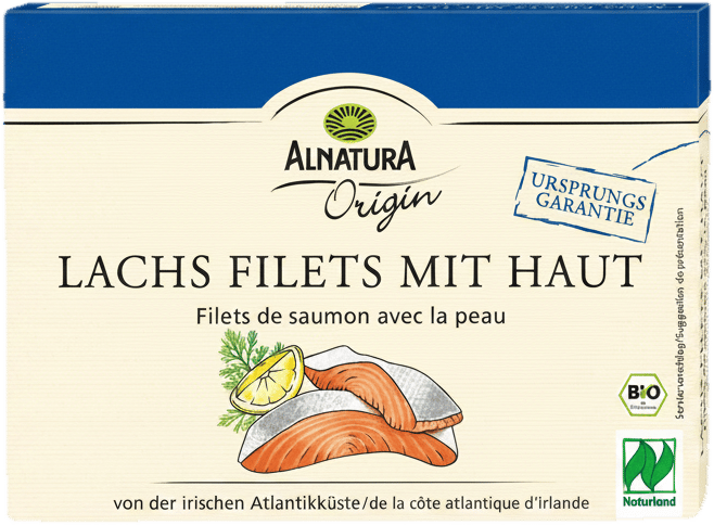 Alnatura Frozen Salmon Fillet with Skin