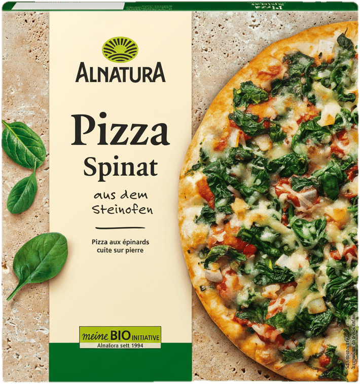 Alnatura ECO Pizza cu mozzarella si spanac