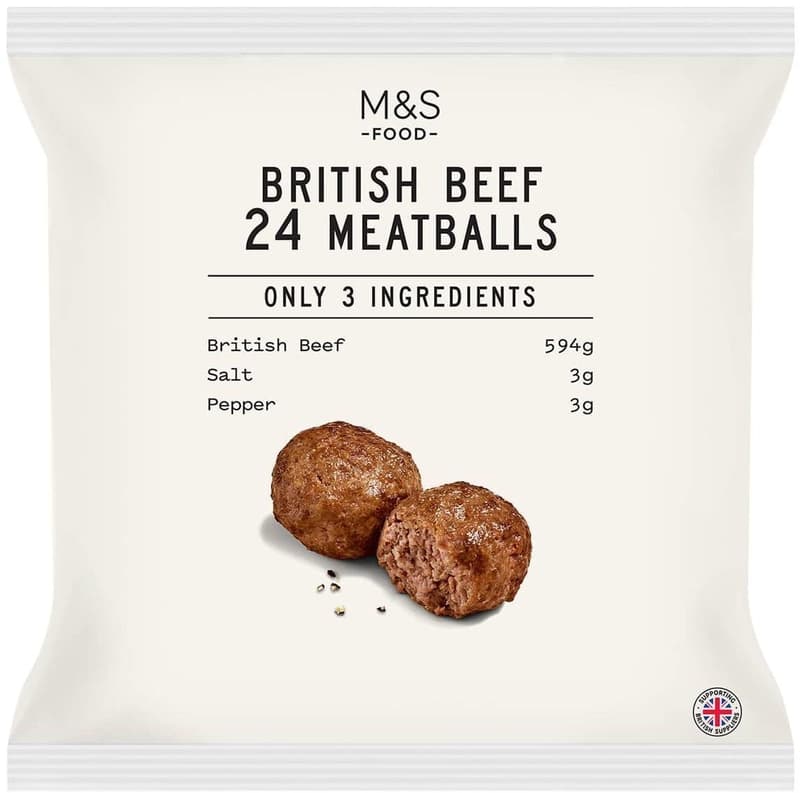 Marks & Spencer Chiftele din carne de vita cu sare si piper