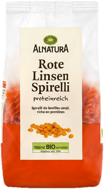 Alnatura ECO Paste spirale de linte rosie