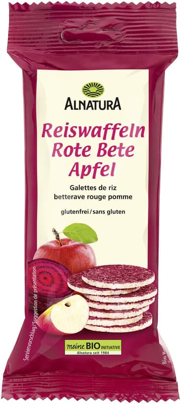 Alnatura ECO Rondele cu orez, sfecla rosie si mar