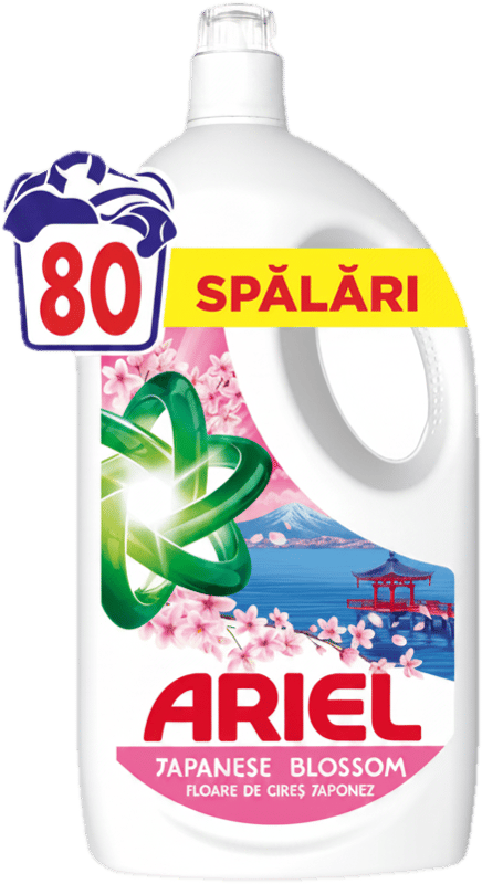 Ariel Japanese Blossom Detergent lichid pentru rufe, 80 spalari