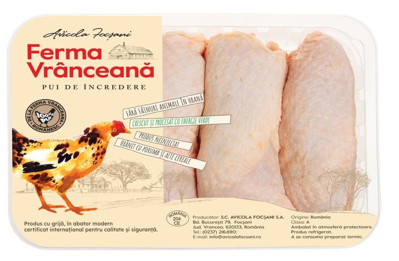 Ferma Vranceana Pulpe de pui dezosate cu piele