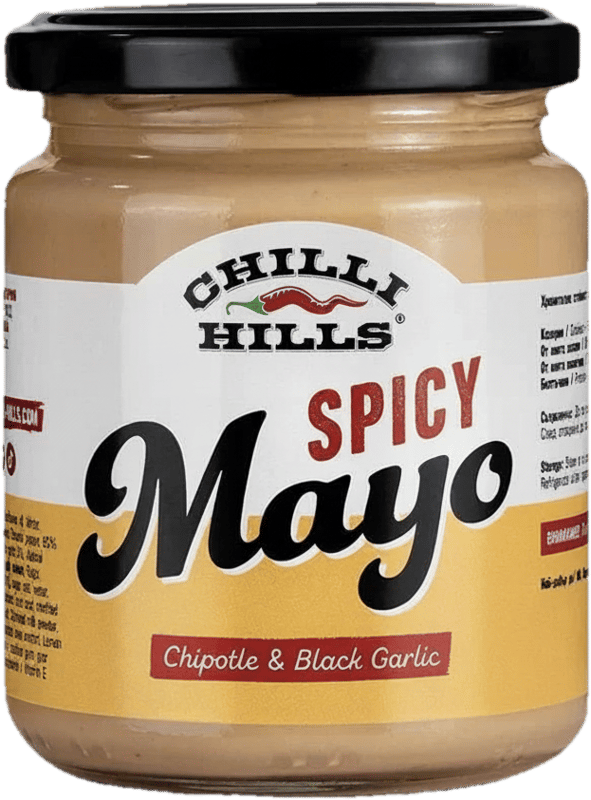 Chilli Hills Maioneza picanta cu chipotle si usturoi negru