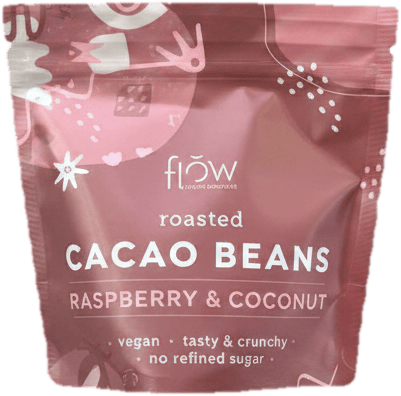 Flow Boabe de cacao coapte, zmeură si cocos