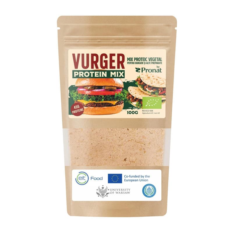 Pronat Vurger ECO  Mix proteic vegetal ideal pentru burgeri și alte preparate