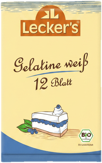 Lecker's ECO Gelatina alba, 12 foi