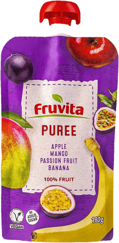 Fruvita 100% Apple, Mango, Passion Fruit and Banana Puree