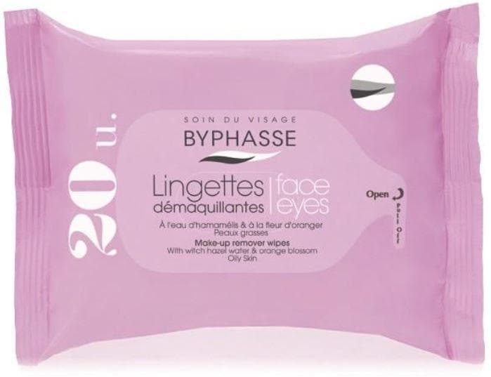 Byphasse Cleansing Wipes for Oily Skin – Witch Hazel & Orange (20 Wipes)